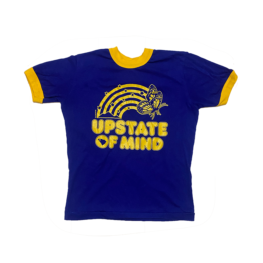 Homespun - Upstate Of Mind - Butterflies & Rainbows Retro Ringer