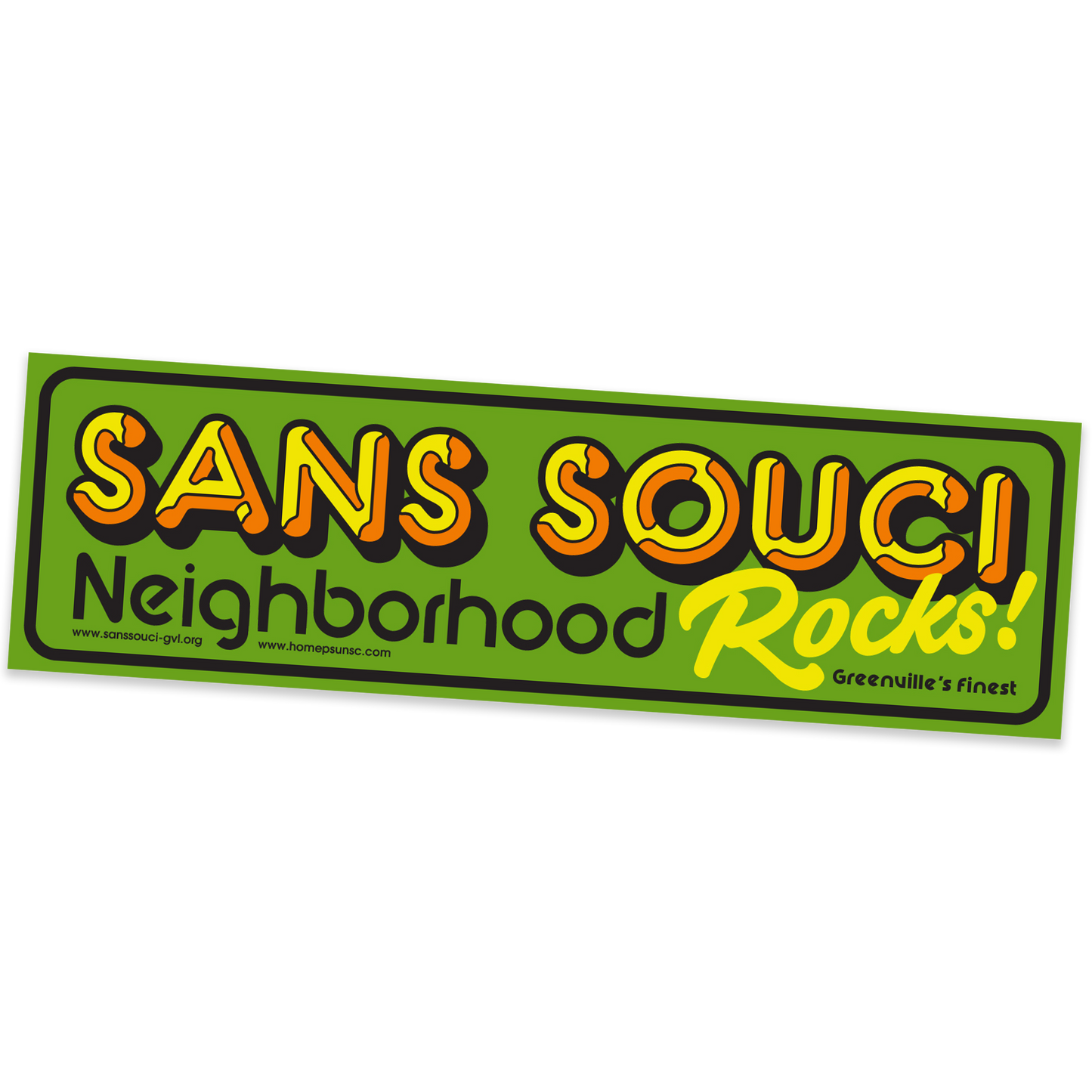 Sans Souci Rocks - Bumper Stcker
