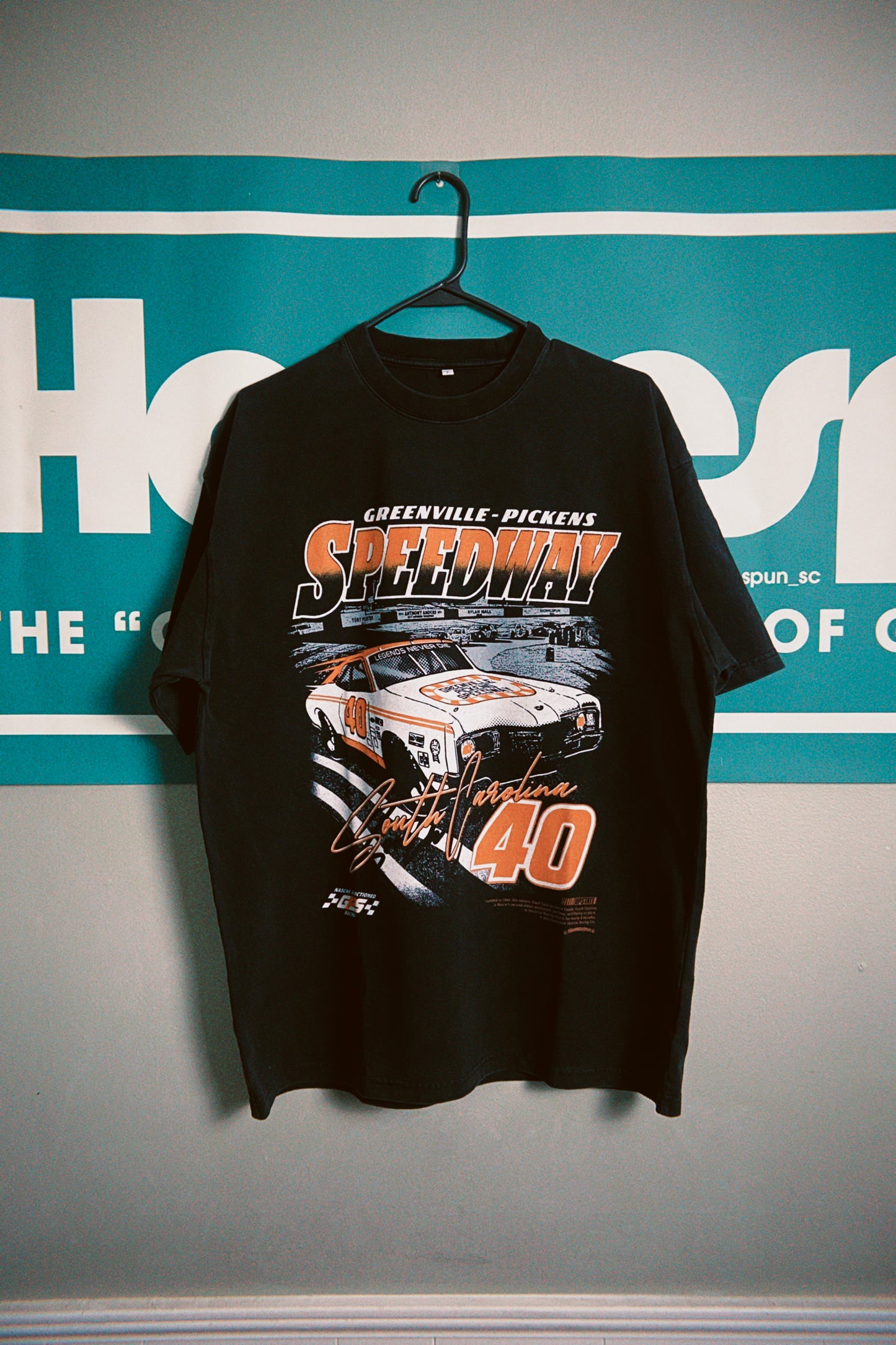 Greenville Pickens Speedway Fourth Turn Tee - Vintage Black