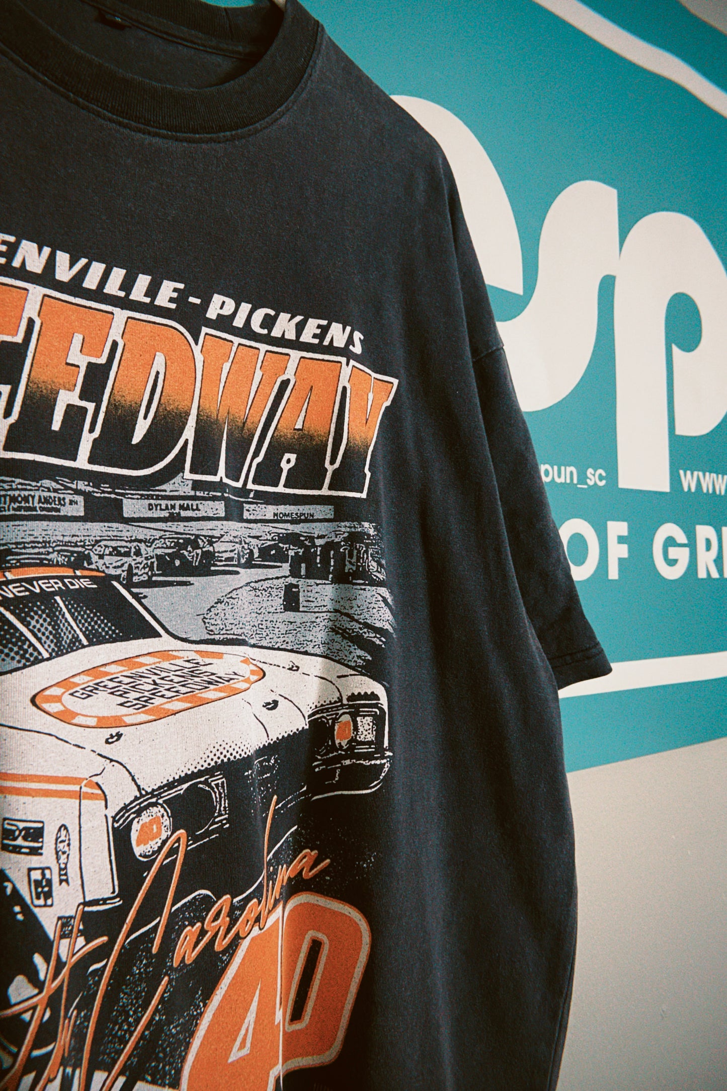 Greenville Pickens Speedway Fourth Turn Tee - Vintage Black