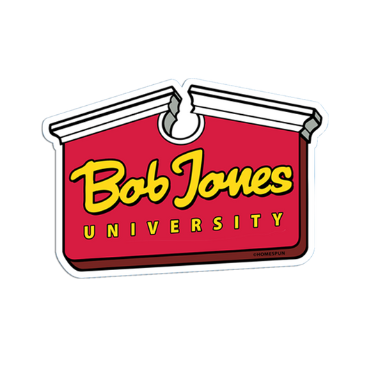 Homespun-Bob Jones Restaurant-Complimentary Sticker