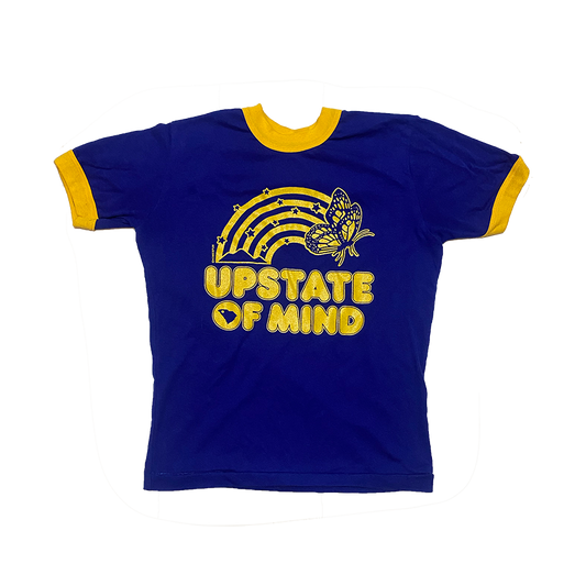 Homespun - Upstate Of Mind - Butterflies & Rainbows Retro Ringer