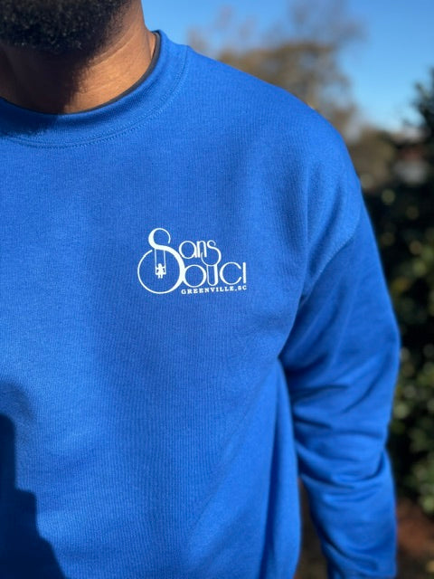 Sans Souci Spirit - Crew Neck sweater - Royal Blue (SOLDOUT)